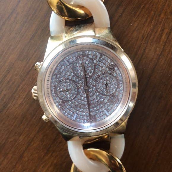 Michael Kors rose gold and pink watch main image 4